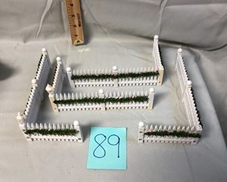Lot 89 Christmas Village Fence