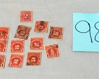 Lot 98 Vintage Postage Due Stamps