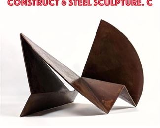 Lot 13 GERALD DiGIUSTO 1983 Arc Construct 6 Steel Sculpture. C