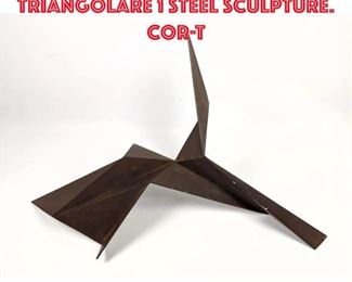 Lot 15 GERALD DiGIUSTO 80 Triangolare 1 Steel Sculpture. CorT