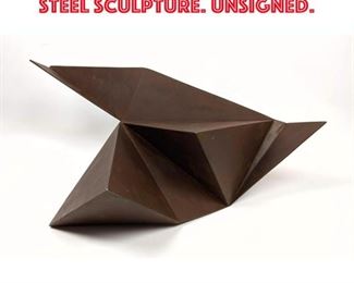 Lot 16 GERALD DiGIUSTO CorTen Steel Sculpture. Unsigned. 