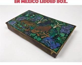 Lot 27 Stamped MENDOZA Hecho En Mexico Lidded Box. 