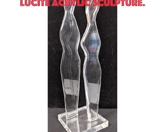 Lot 38 Mid Century Modern Lucite Acrylic Sculpture. 