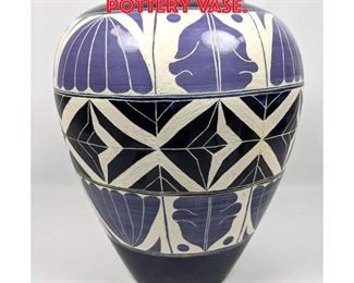 Lot 68 BOVESTE Carved Art Pottery Vase. 