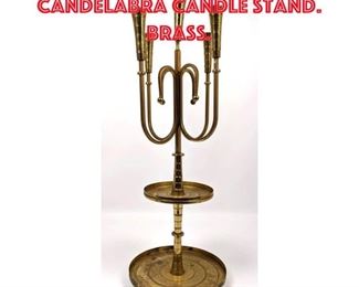 Lot 76 TOMMI PARZINGER Candelabra Candle Stand. Brass. 