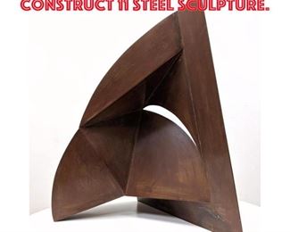Lot 90 GERALD DiGIUSTO 1983 Arc Construct 11 Steel Sculpture. 