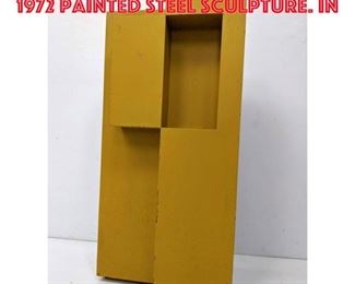 Lot 93 GERALD DiGIUSTO In Out 1972 Painted Steel Sculpture. IN