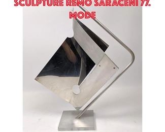 Lot 150 Aluminum Hanging Table Sculpture REMO SARACENI 77. Mode