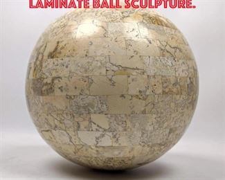 Lot 156 MAITLAND SMITH Stone Laminate Ball Sculpture.
