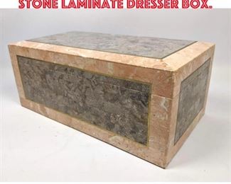 Lot 195 MAITLAND SMITH Style Stone Laminate Dresser Box. 