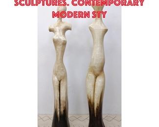 Lot 253 2 Large MARCO TULIO Sculptures. Contemporary Modern Sty