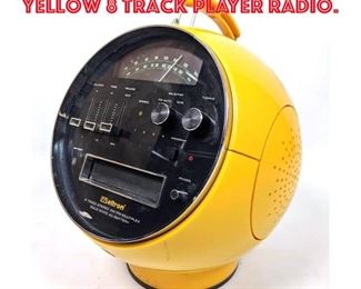 Lot 292 WELTRON Model 2001 Yellow 8 track player radio. 