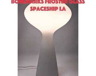 Lot 300 Uno Westerberg for Bohlmarks frosted glass spaceship la