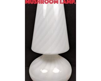 Lot 306 Murano Art Glass Mushroom Lamp. 