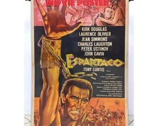 Lot 334 Vintage ESPARTACO Movie Poster. 