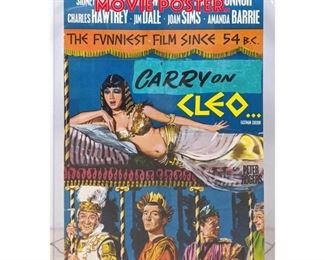Lot 335 Vintage CARRY ON CLEO Movie Poster. 