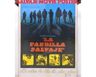 Lot 336 Vintage LA PANDILLA SALVAJE Movie Poster. 