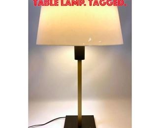 Lot 351 Lightolier Plastic shade table lamp. Tagged.