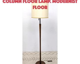 Lot 366 Danish Modern Flared Column Floor Lamp. Modernist Floor