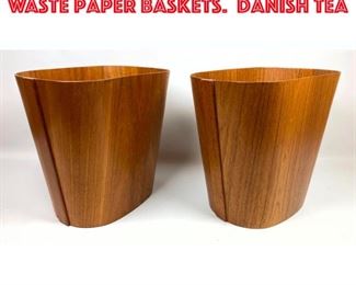 Lot 373 2 Beni Mobler Danish Waste Paper Baskets. Danish Tea