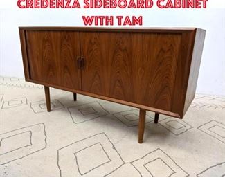 Lot 414 Danish Modern Teak Credenza Sideboard Cabinet with Tam