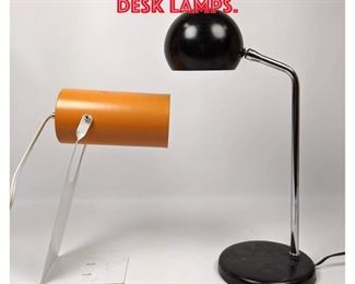 Lot 429 2 Modernist Style Desk Lamps. 