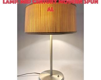 Lot 439 WALTER VON NESSEN Desk Lamp. Mid Century Modern Spun Al
