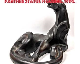 Lot 449 A DANAL Austin Black Panther Statue Figurine. 1990.