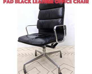 Lot 452 Herman Miller EAMES Soft pad black leather office chair