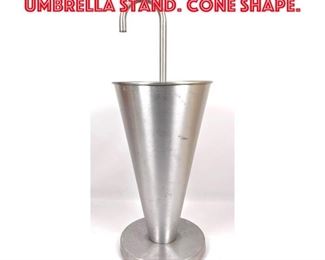 Lot 464 GLARO Aluminum Umbrella Stand. Cone shape.