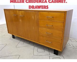Lot 476 George Nelson Herman Miller Credenza Cabinet. Drawers 