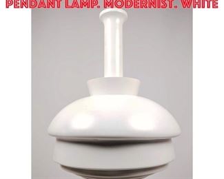 Lot 477 VALAISINTAJA OY Hanging Pendant Lamp. Modernist. White 