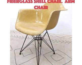 Lot 478 Herman Miller EAMES Fiberglass Shell Chair. Arm Chair 