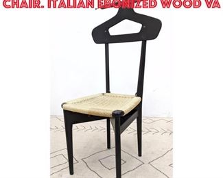 Lot 489 Fratelli Reguitti Valet Chair. Italian Ebonized Wood Va