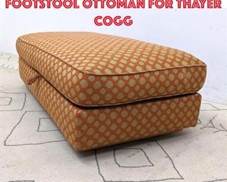 Lot 512 Milo Baughman 44 inch Footstool ottoman for Thayer Cogg