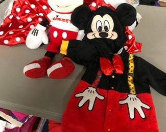 Mickey & Minnie Mouse costumes among well more than 100 costumes to be sold.