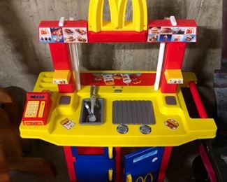 Vintage McDonalds drive-through playset.  Two of these -- one new in box!