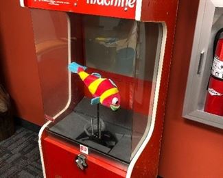 Vintage Toy N Joy talking arcade prize machine.