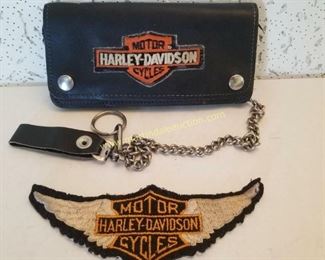 Harley Davidson wallet & patch