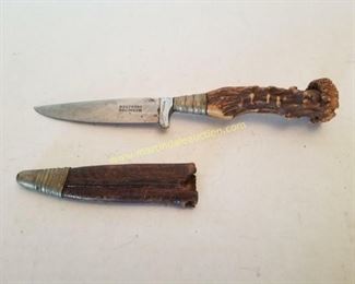vintage antler handle knife