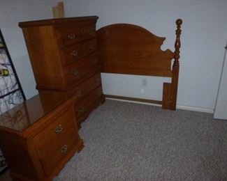 Bed, Chest, Night Stand 