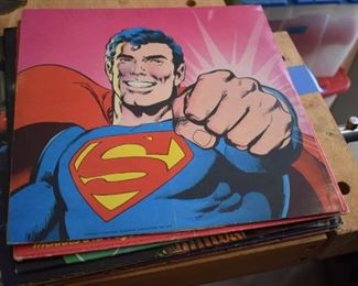 Vintage Record Album Superman