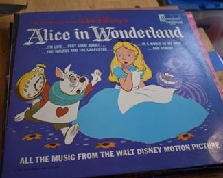Walt Disney's Alice in Wonderland Vinyl Record LP 1208 Vintage 1963

