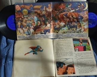 SUPERMAN, THE FLYING TRAIN, BOOK AND RECORD #1 , MUSETTE RECORDS, 1947, STEINWAY