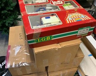 Lots of LGB train sets and accessories 
