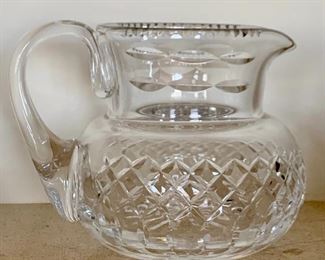 Item 89:  Cartier 24 oz. signed Cut Glass Pitcher Made in England - 5.5": $65