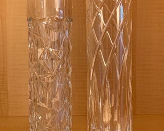 Item 147:  (2) Tiffany Vases - 2" x 8": $35 for both