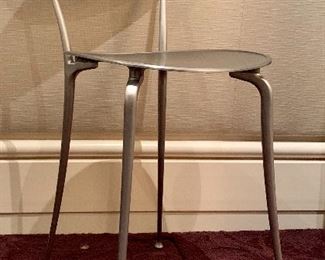 Item 23:  Contemporary metal occasional chair - 14.5" x 30.5": $85