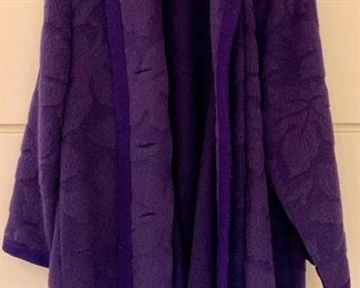 Item 138:  Mila Schon Women's Winter Coat, Purple, Size 44: $125