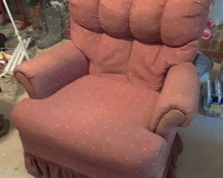 Skirted rocking chair
